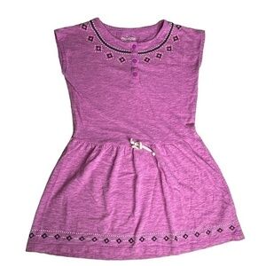 OshKosh B'gosh Girls Dress Size 7 Heathered Purple Short Sleeve Dress